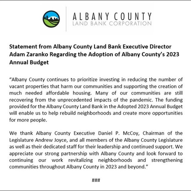 Albany County Land Bank Corporation