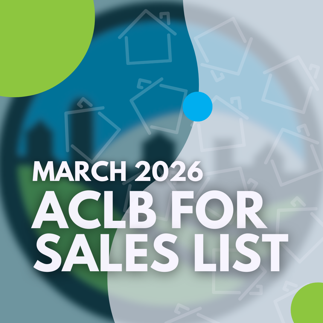 March 2026 For Sales List is Now Open!