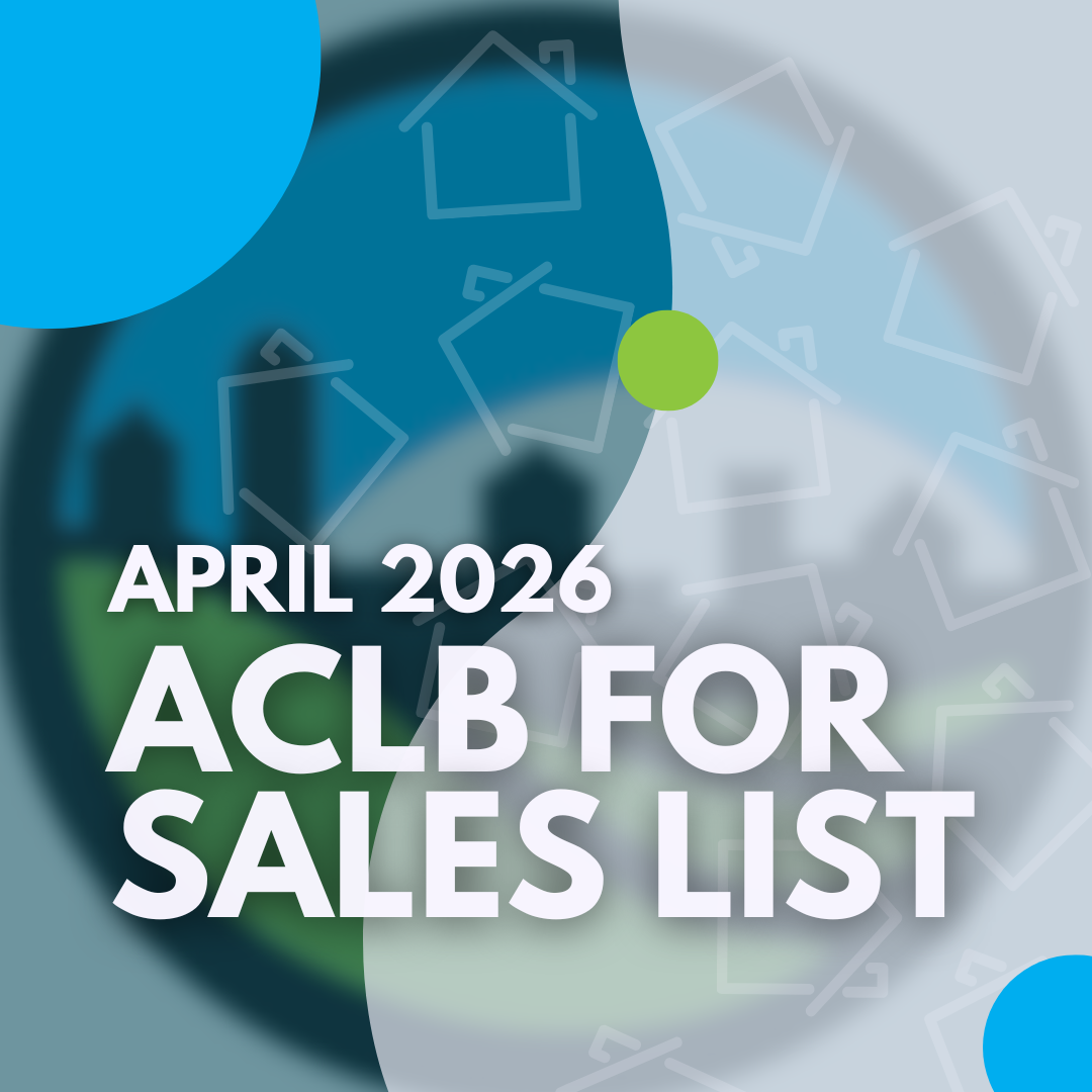 April 2026 For Sales List is Now Open!