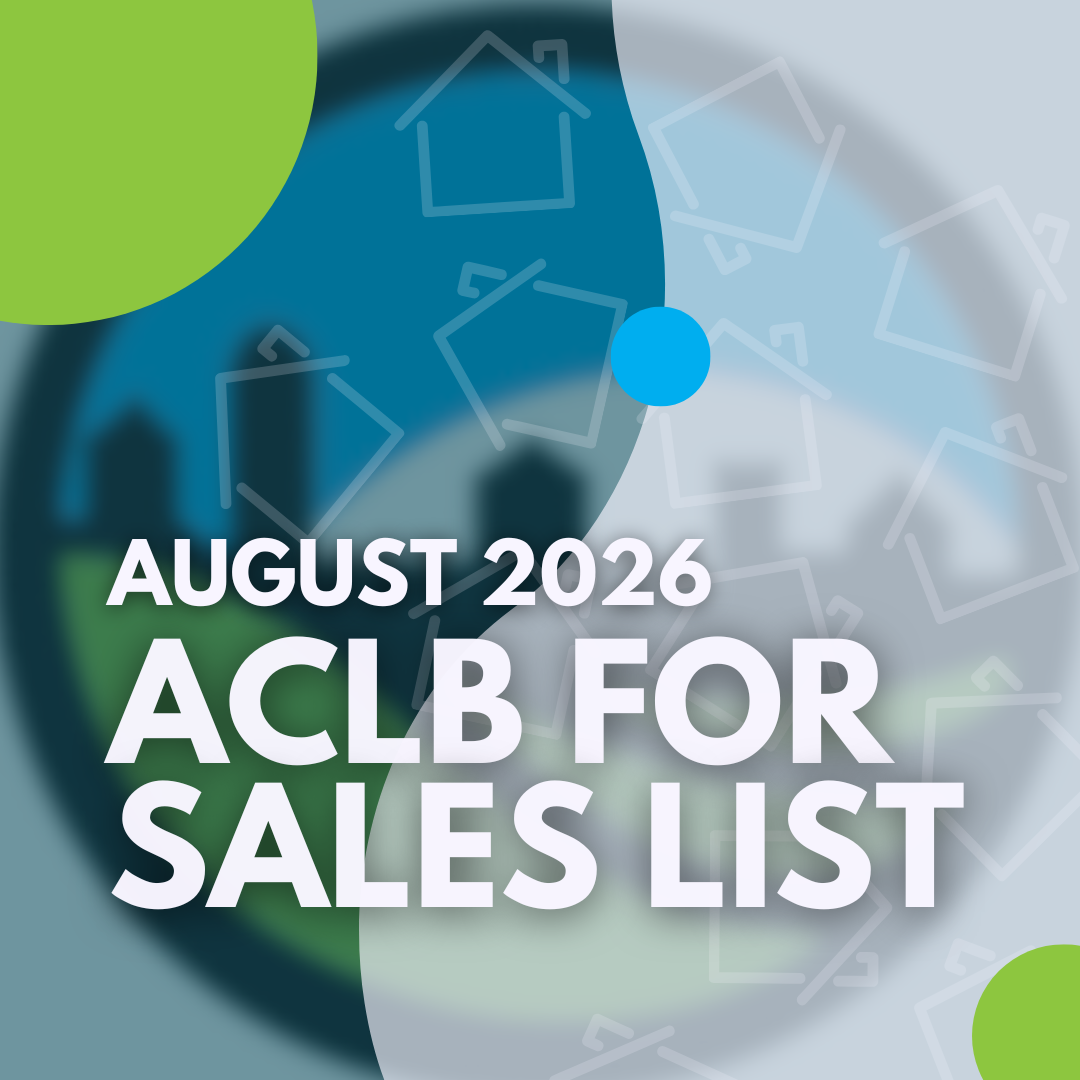 August 2026 For Sale List is Now Open!