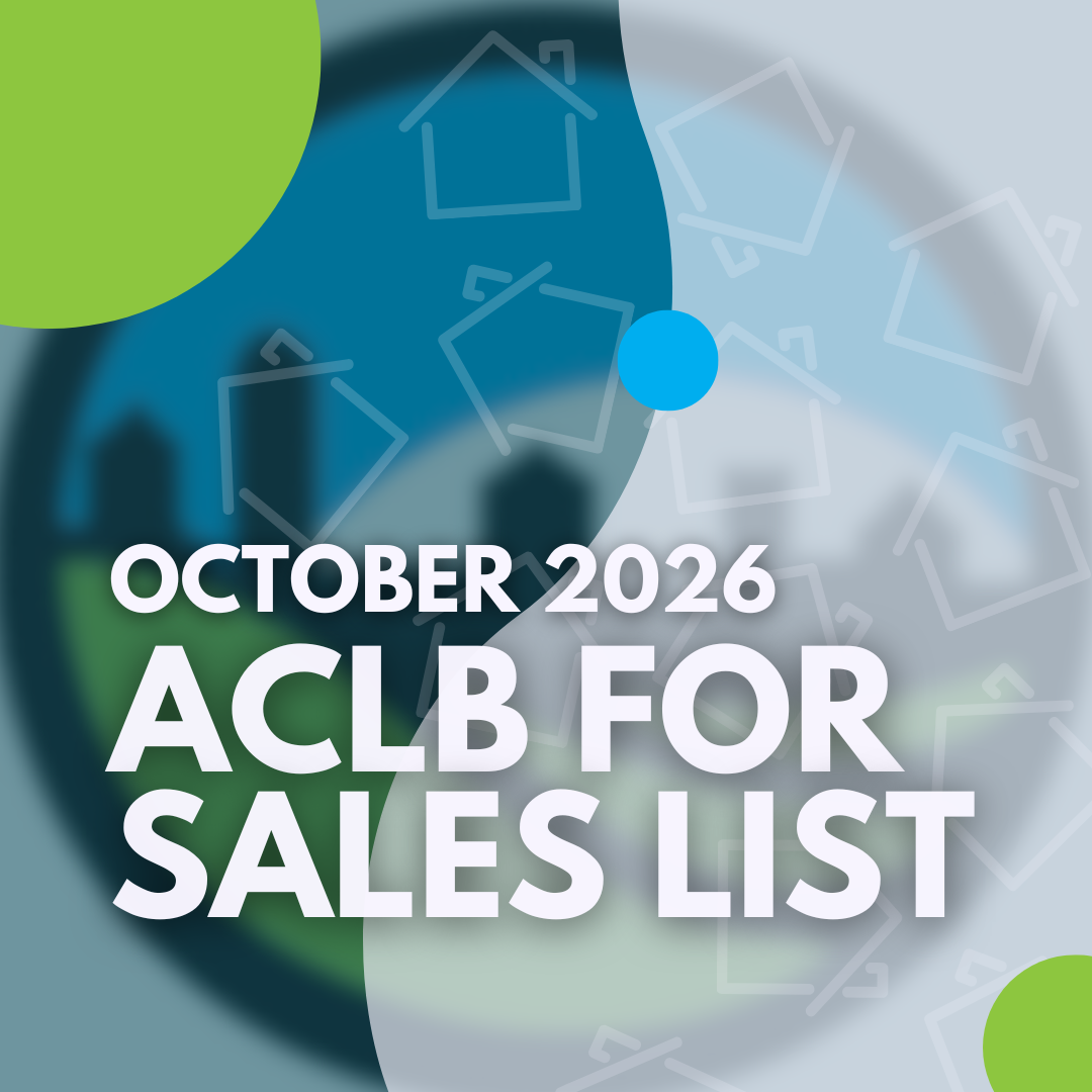 October 2026 For Sale List is Now Open!