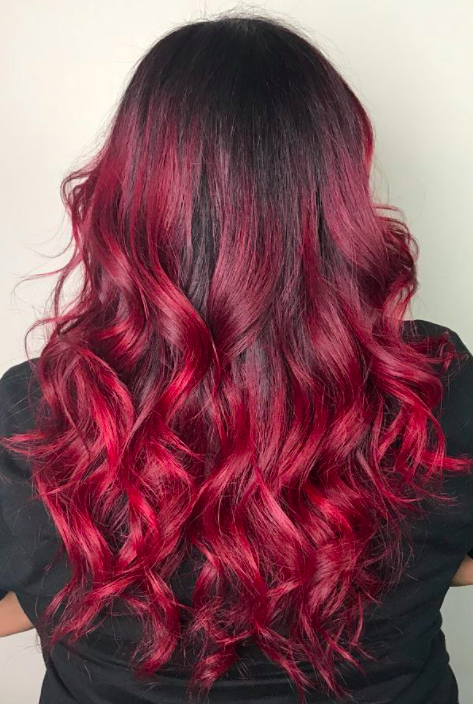 Mulled Wine Highlights With a darker, almost purple. This color will make you look and feel like Ariel. Just don't start reaching for a fork when you need to comb through it.