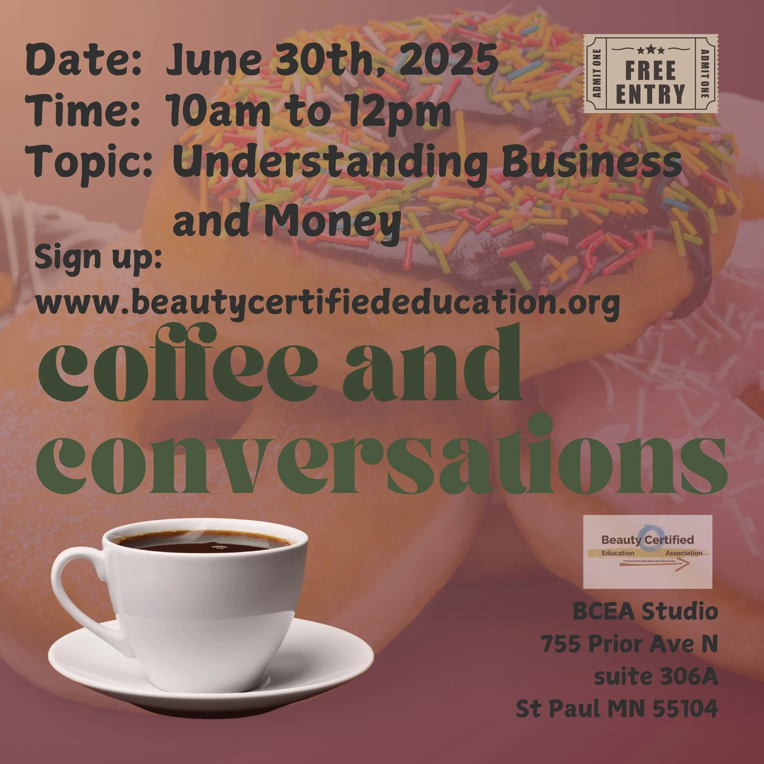 Date Change for Coffee and Conversations 