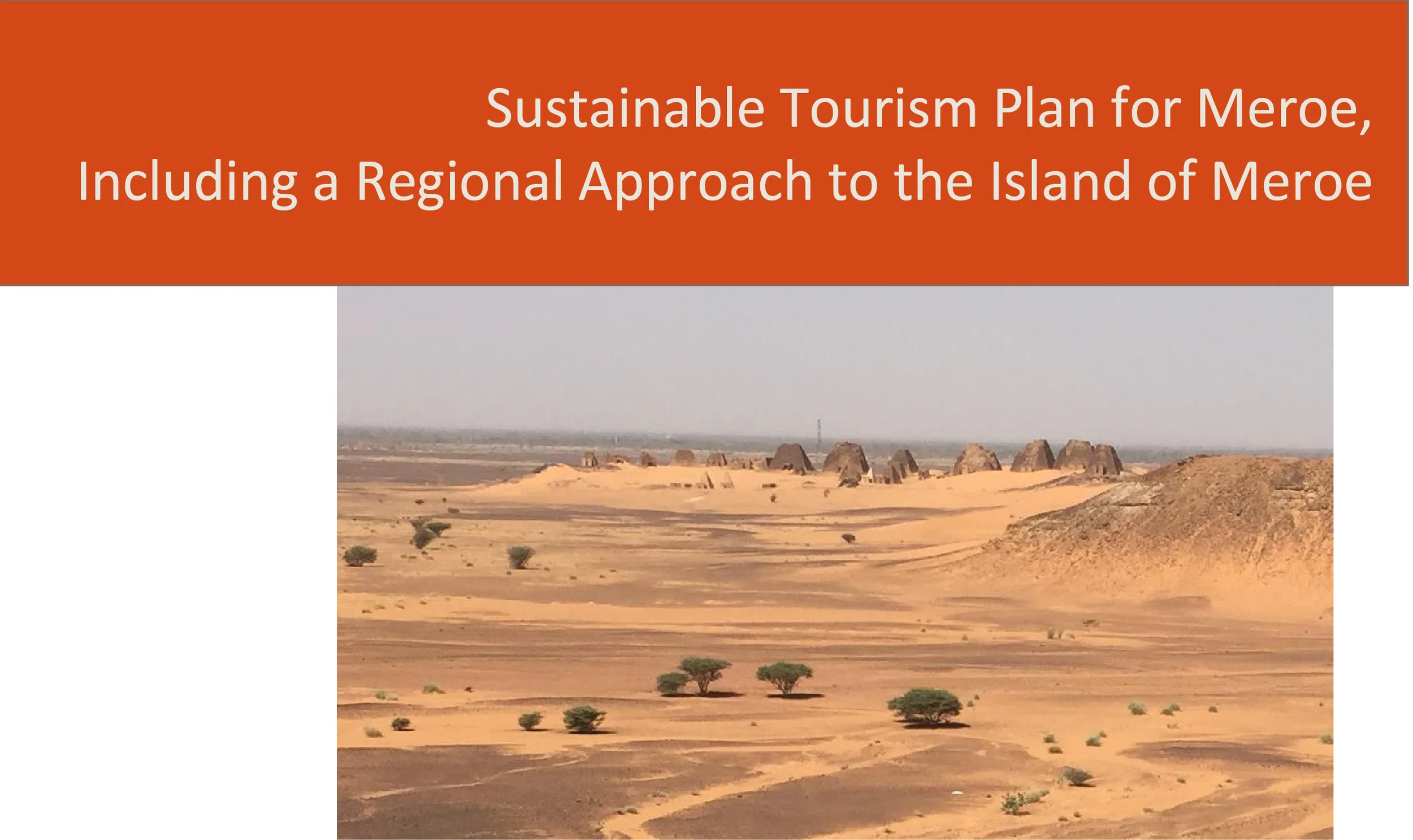 Title Page of the Sustainable Tourism Plan