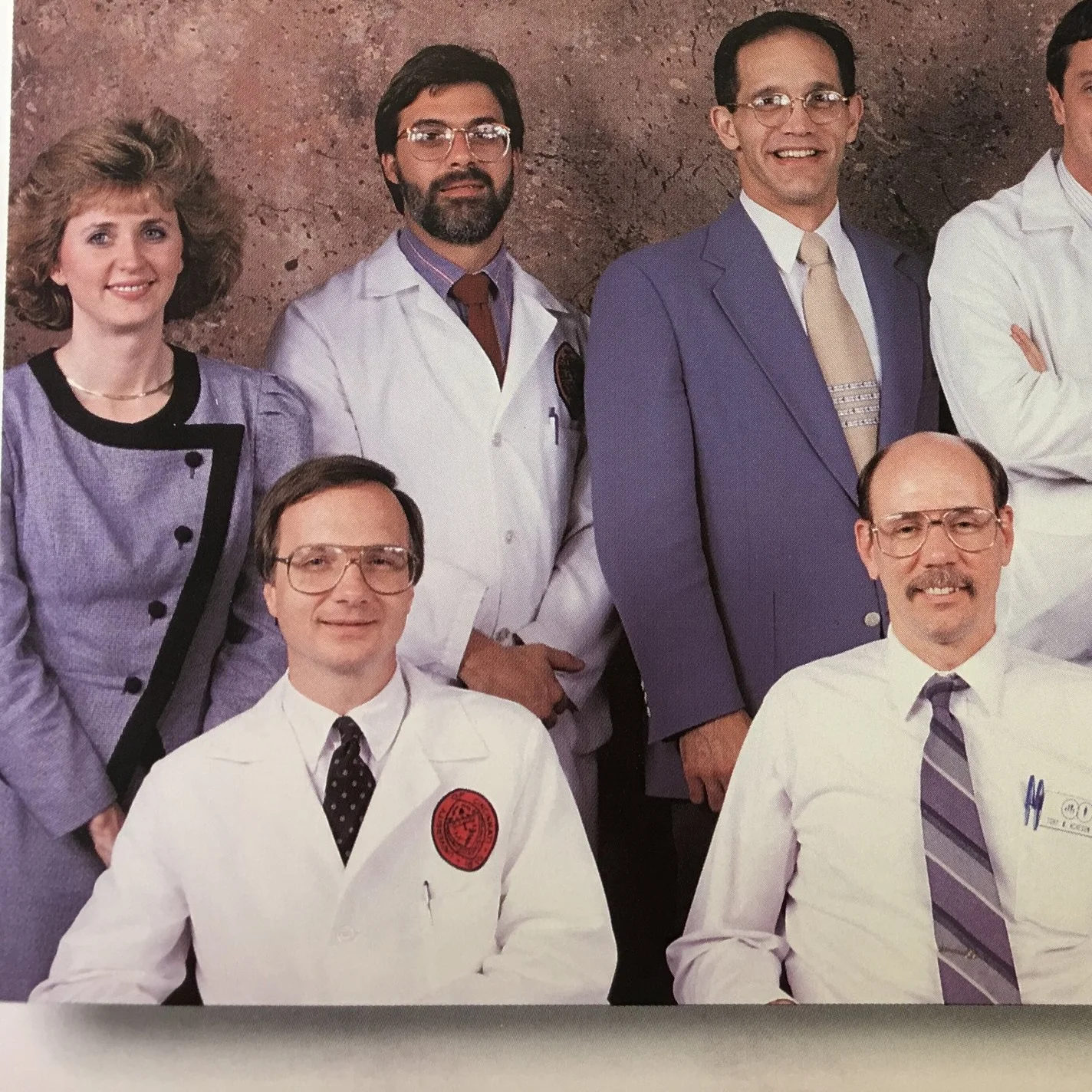 a residency celebration classic, note Dr. Diller and Judy- our scheduling queen- in the upper left hand corner