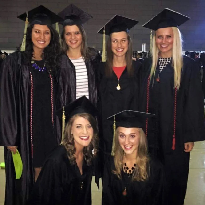 Maggie, our residency program coordinator, celebrates graduation with her girls 