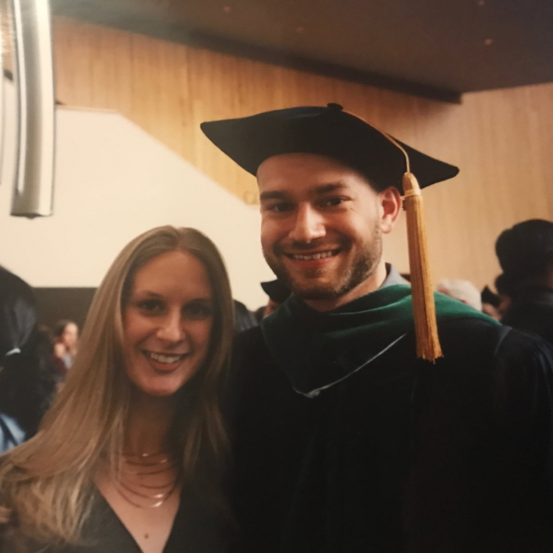 While the med school graduation robes may be in Slytherin colors, our FMC medical director Dr. Hartmann is a Gryffindor all the way 