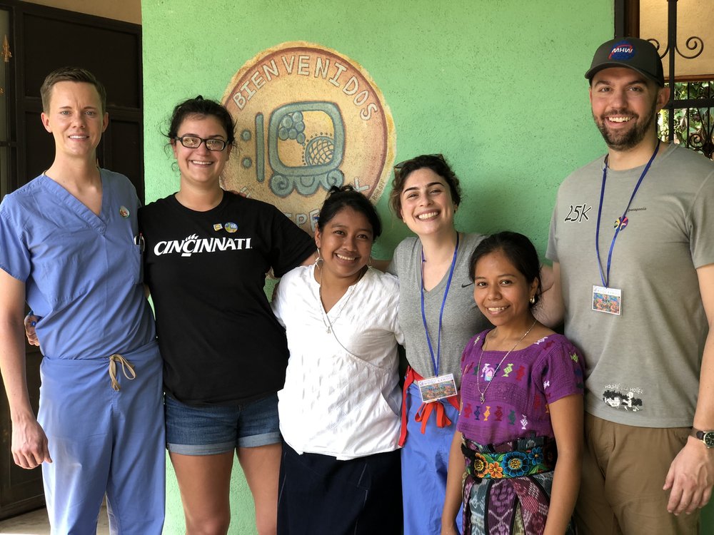  Our core resident team along with two of the women most important to the health of Chocola, one of the communities we serve in Guatemala.  