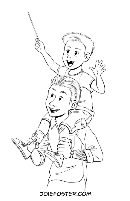 Inked this bad boy up, so now we're ready to go to (digital) watercolor!