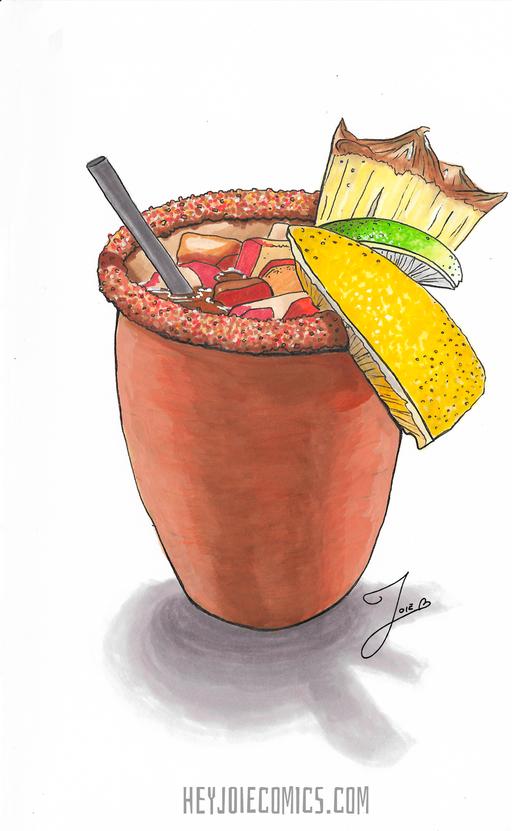 The chili powder on the rim was a... surprise