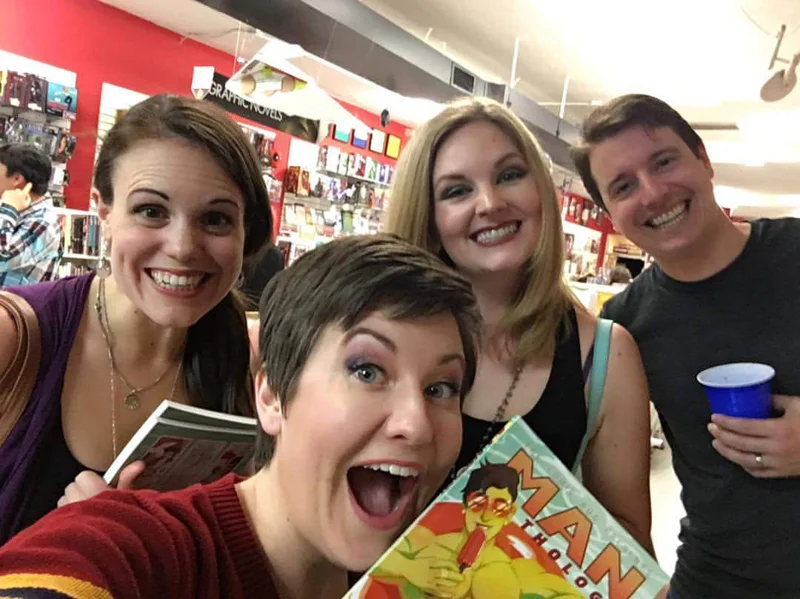My amazing friends who attended the release party at The Comic Bug in Manhattan Beach! Thanks for coming out, y'all!