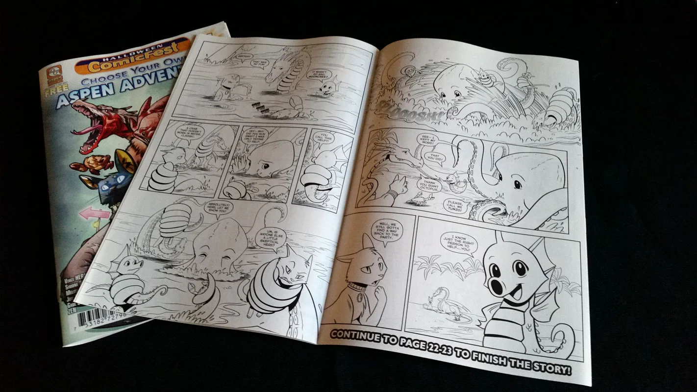 Two of the pages in action, with letters!
