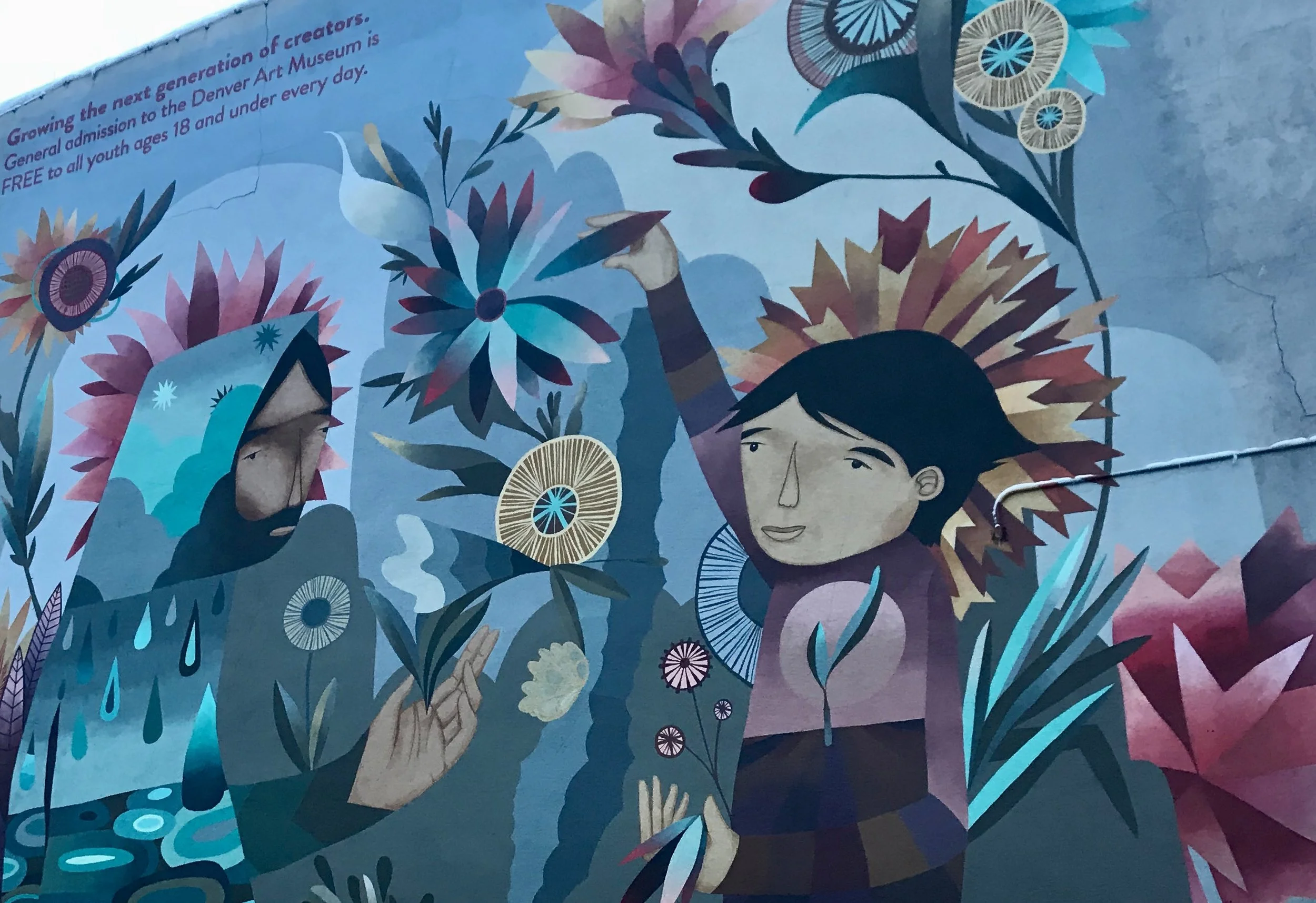 One of the many cool murals we saw on a drive home. Murals popping up everywhere these days.