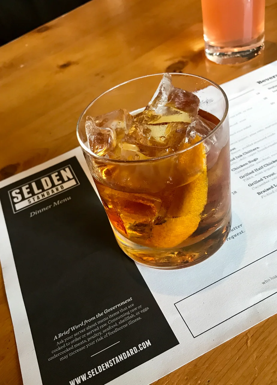 Strong cocktail game at Selden Standard - will book a table for dinner here next time.