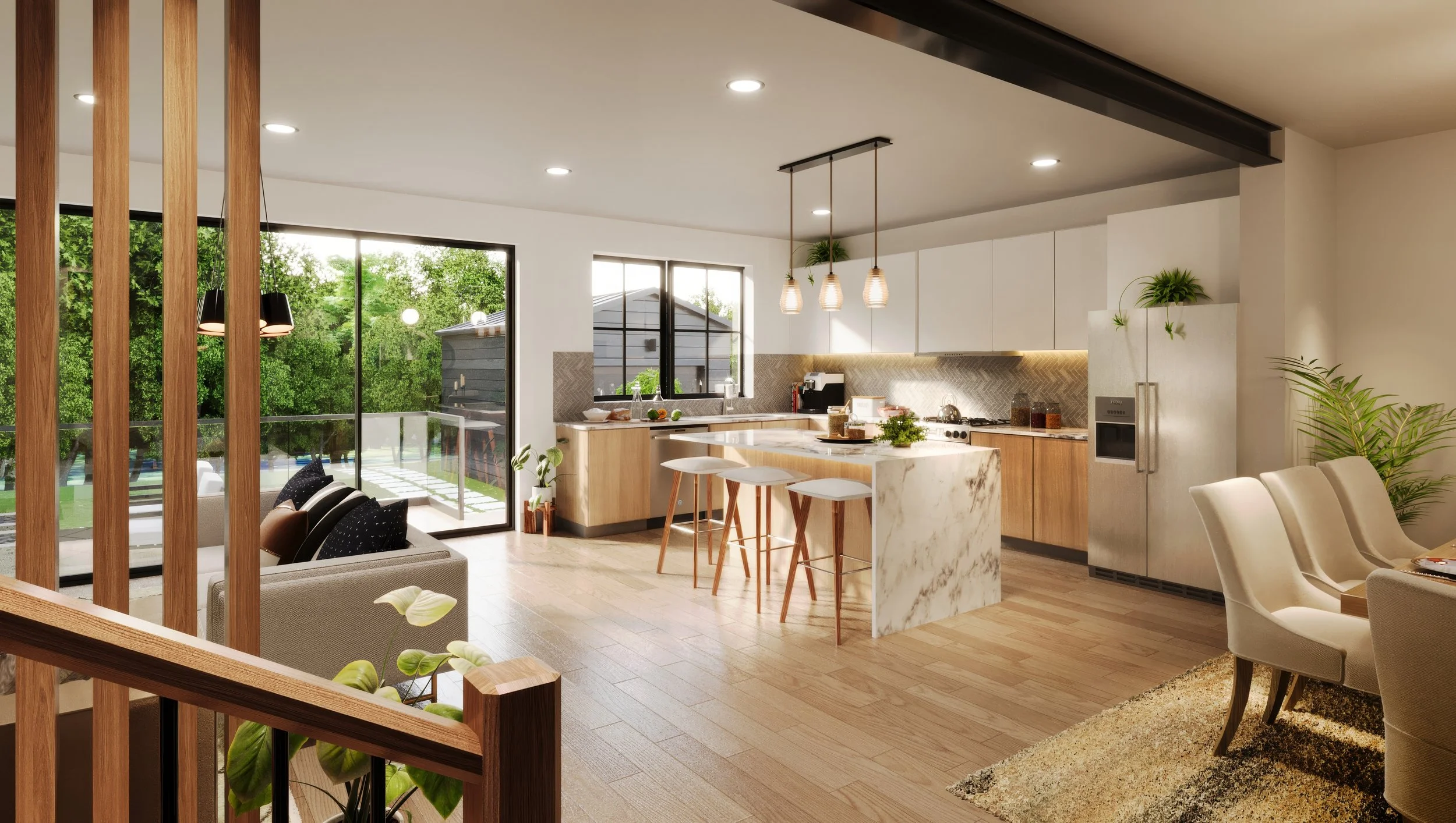 Kitchen and dining interior at 180 Forest Hill Avenue residential renovation