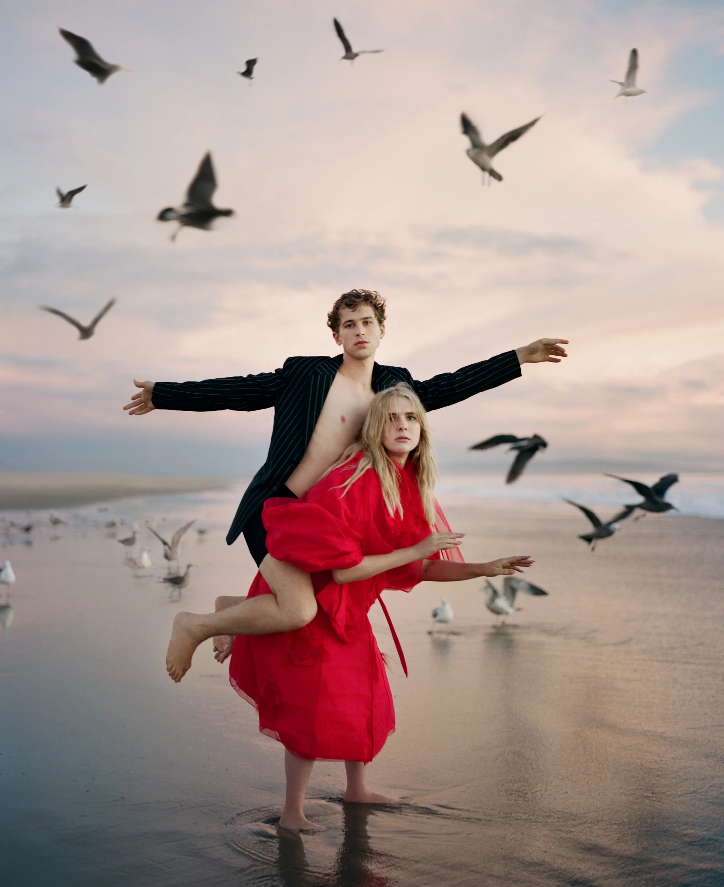 Hari Nef &amp; Tommy Dorfman, OUT magazine cover, 2019