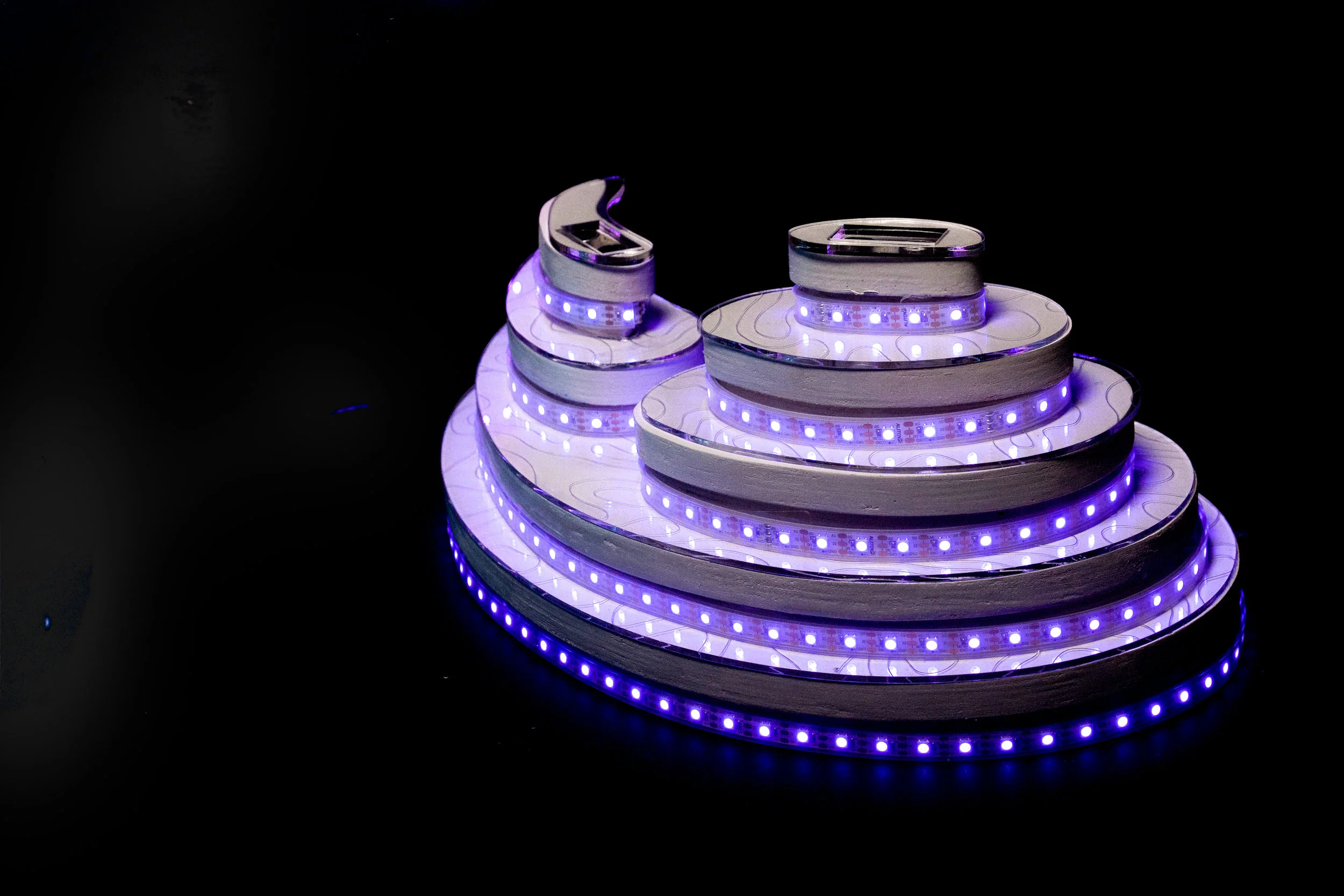 The final version of one of the interactive installations.