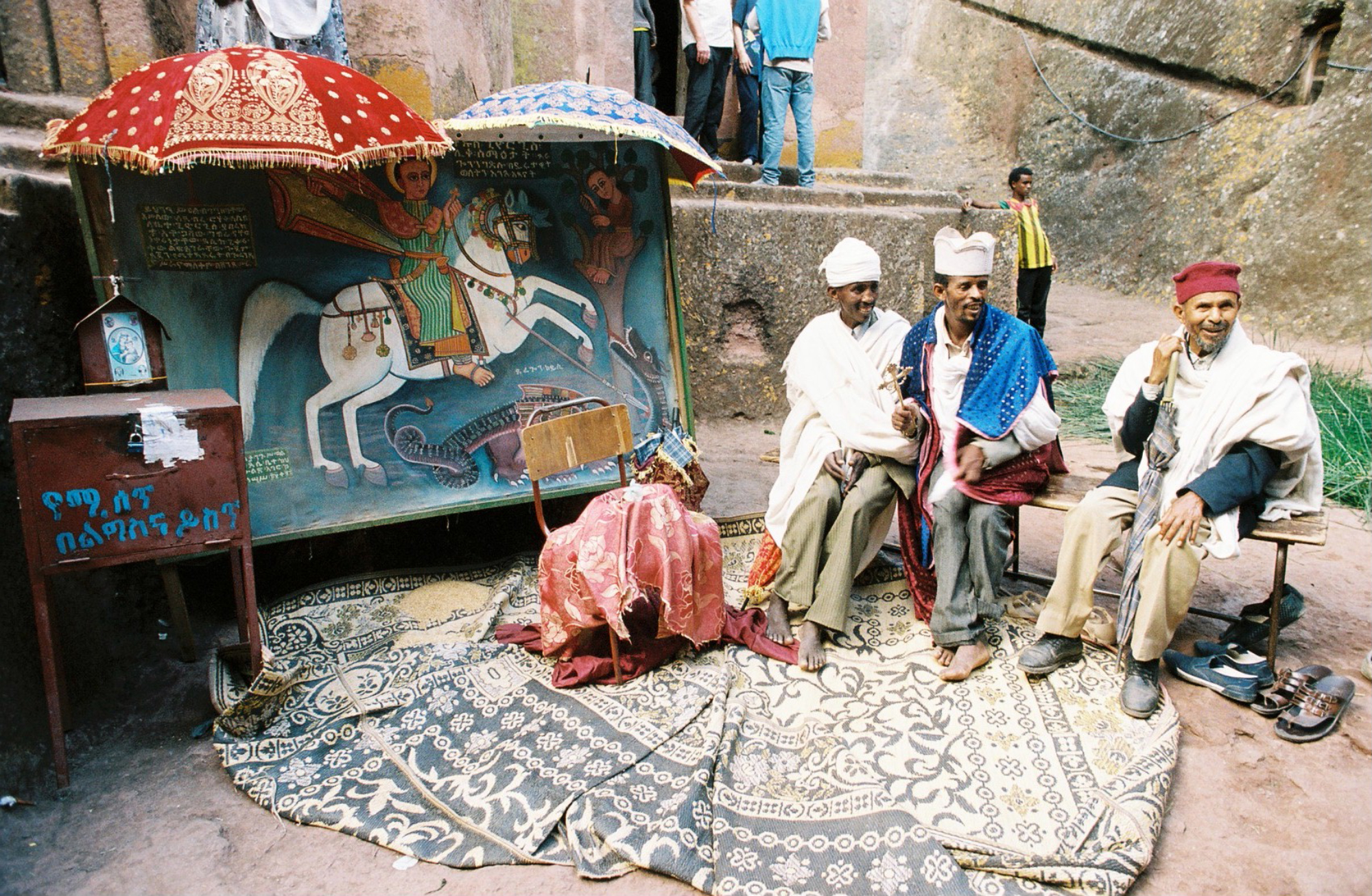 Priests in Lalibela, Ethiopia Photo By: Sarah Tesla