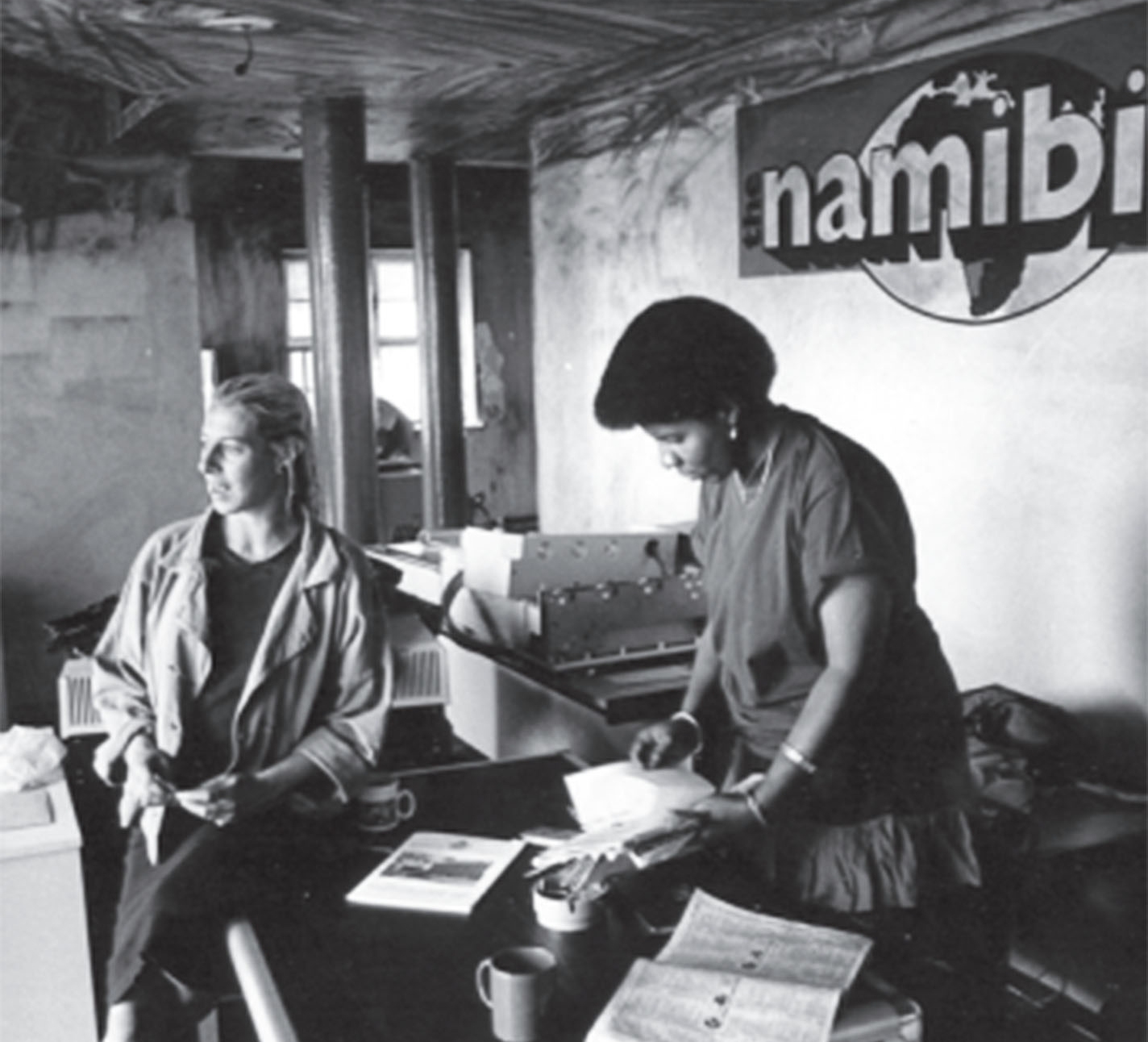 In the newsroom of The Namibian