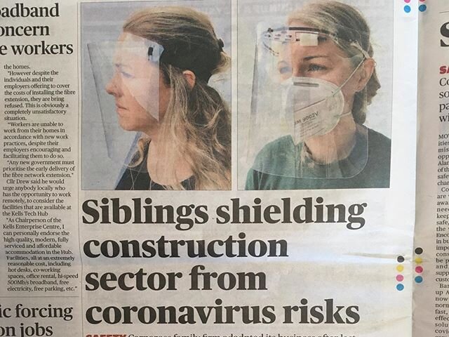 We&rsquo;re in the Meath Chronicle today. Thank you to Louise Walsh for the write up. .
.
#faceshield #irish #socialdistance #keepsafe #meath #localbusiness