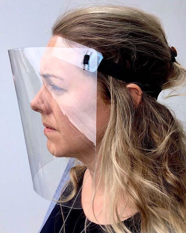 NEW Pop-Up Lightweight Face Shield. 
This face shield is extra lightweight, provides excellent visibility and is comfortable to wear for long periods of time.  It is anti-fog and requires no assembly with its easy pop-up design.  Can be worn concurre