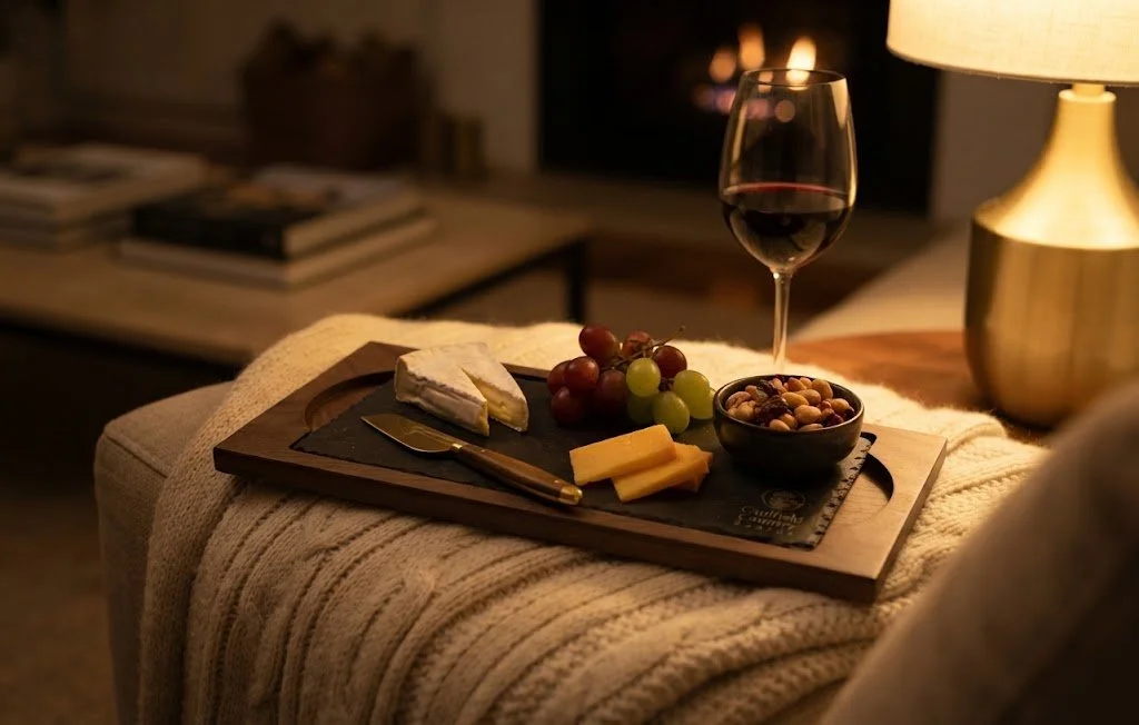 Walnut Board with Slate
