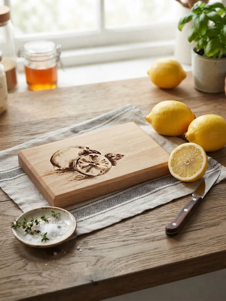 Lemon & Garlic Hardwood Boards