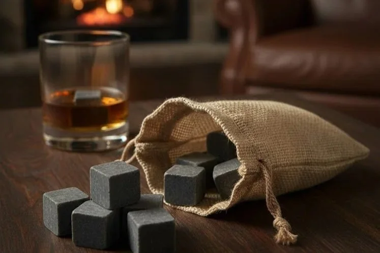 Whiskey Stones - Limestone (Set of 9)