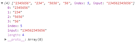 A match with additional information like the starting index