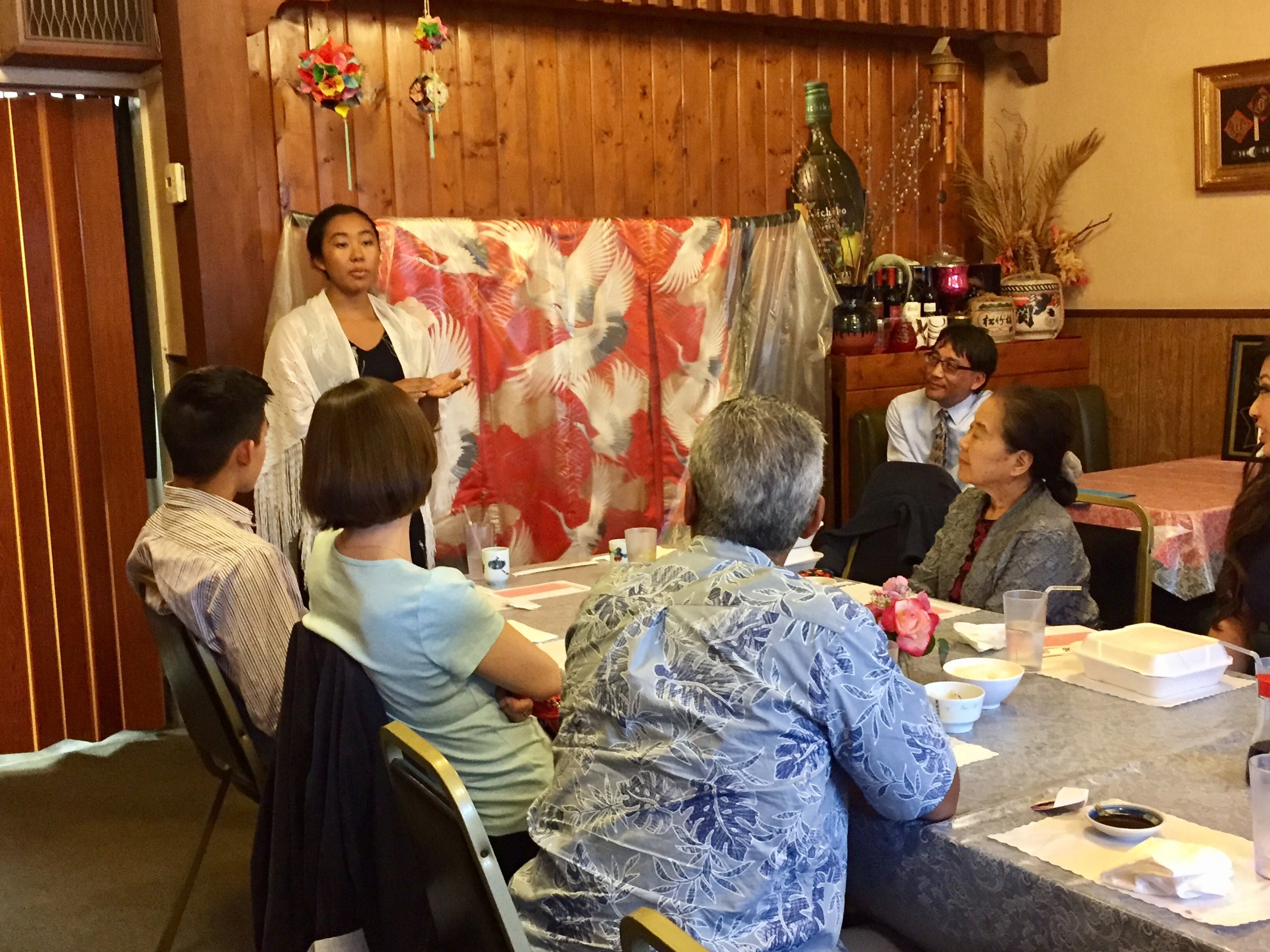 Mariko Brooks addresses the attendees