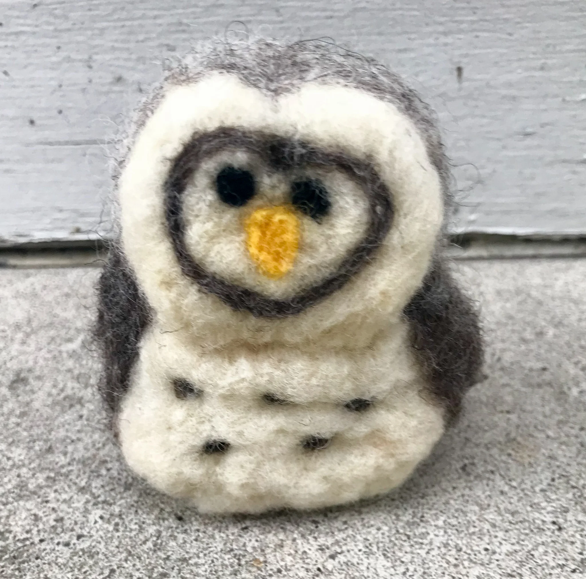 The owl that I made after dinner last night while catching up on Coronation Street
