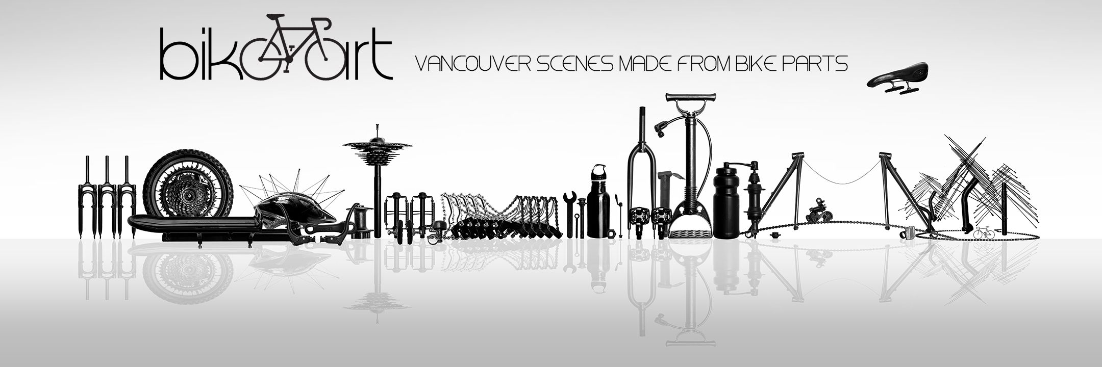 Bike Art - Vancouver Skyline