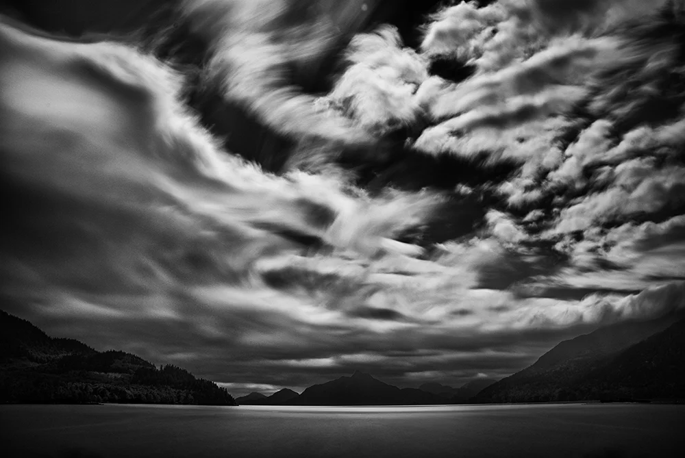 Howe Sound Sky Original Black and White Photograph