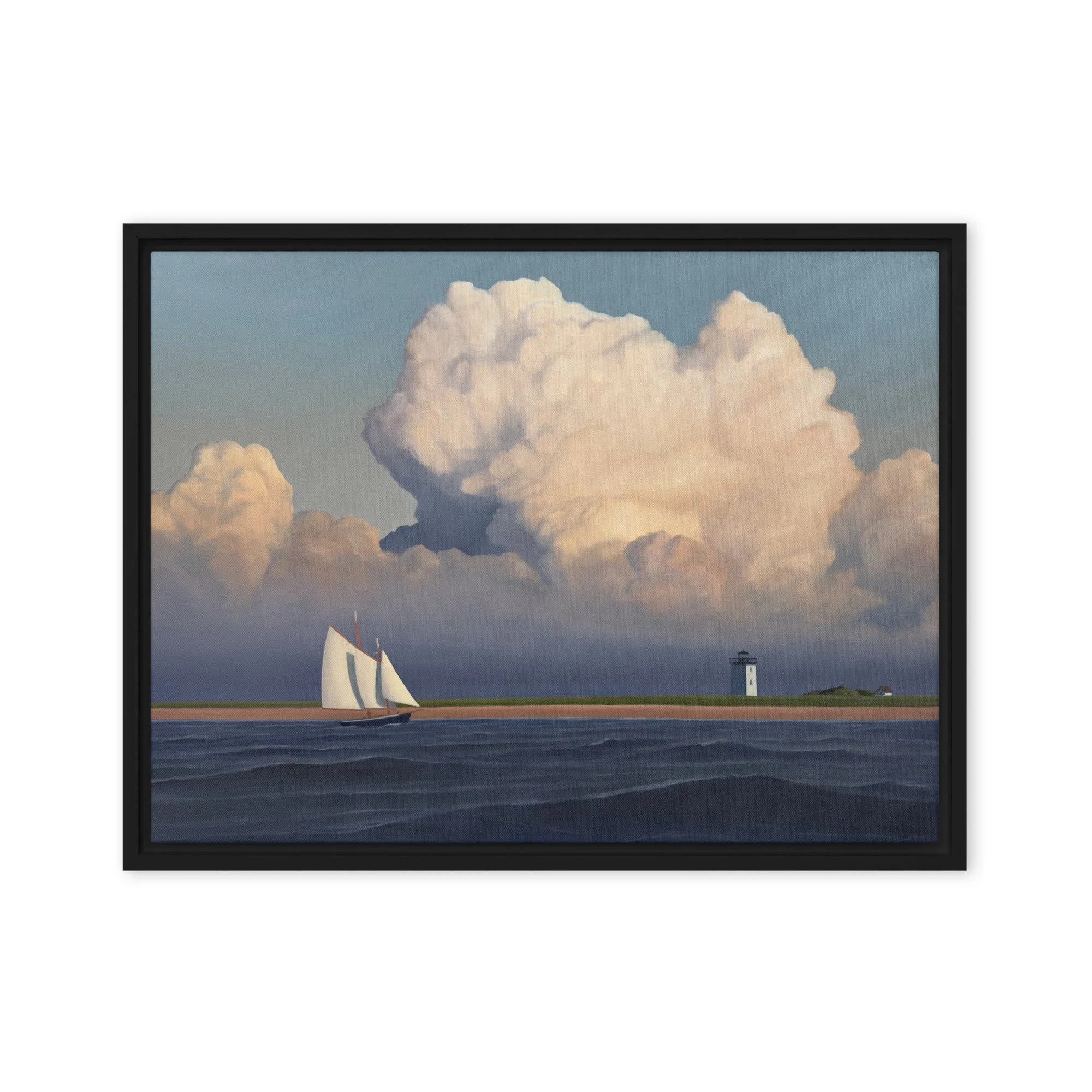 Hindu at Long Point Framed Canvas Print