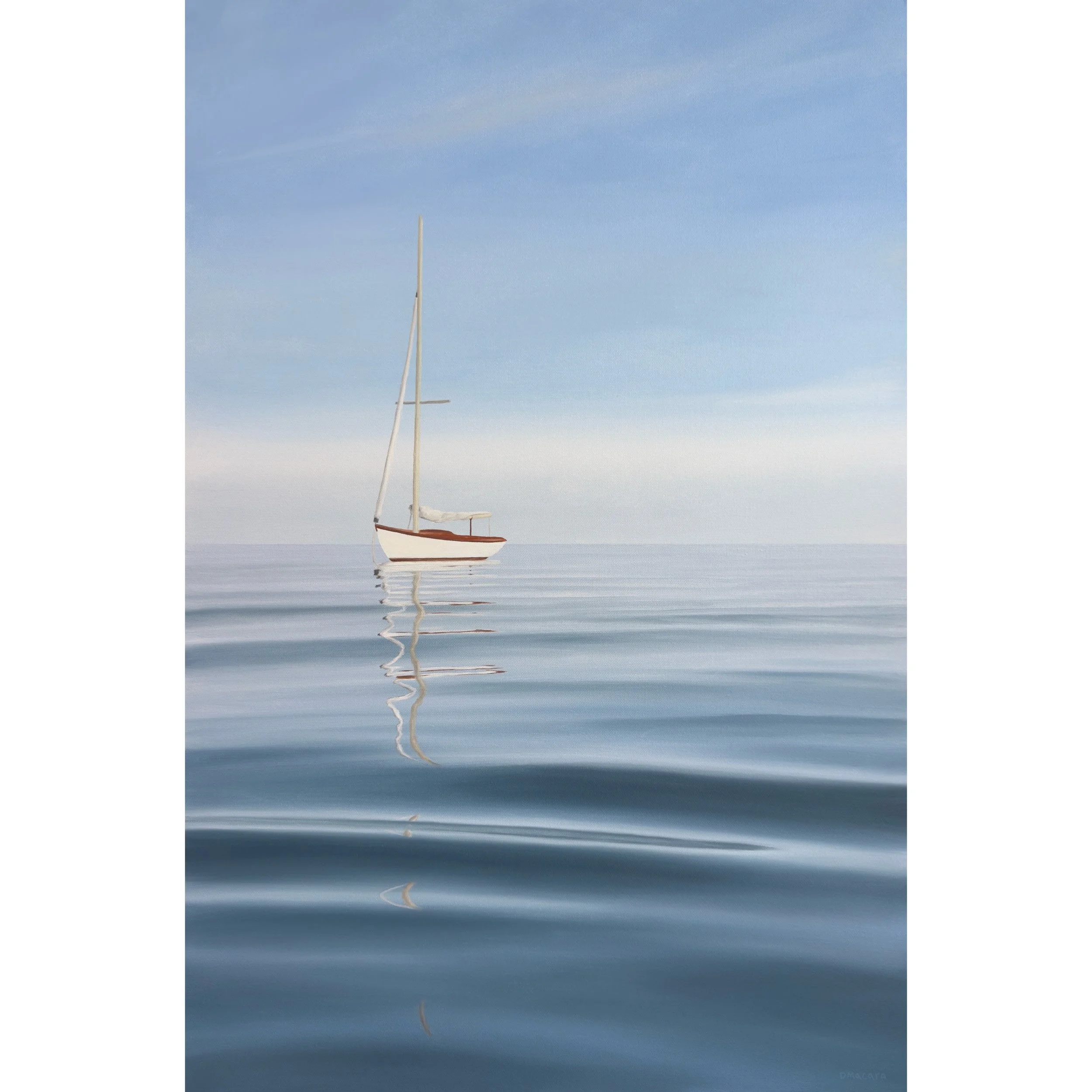 Anchored Sailboat