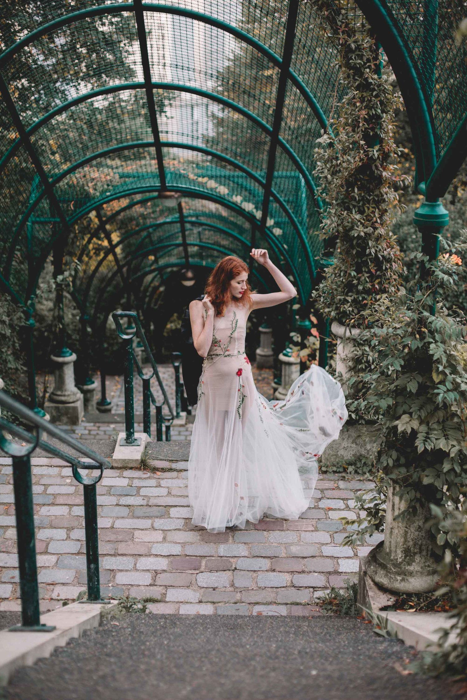 Etoile embroidered tulle gown — Mignonette Bridal