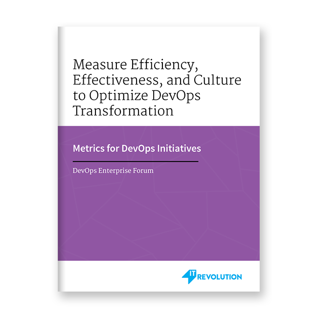 DevOps Enterprise Forum Publication | cover and layout
