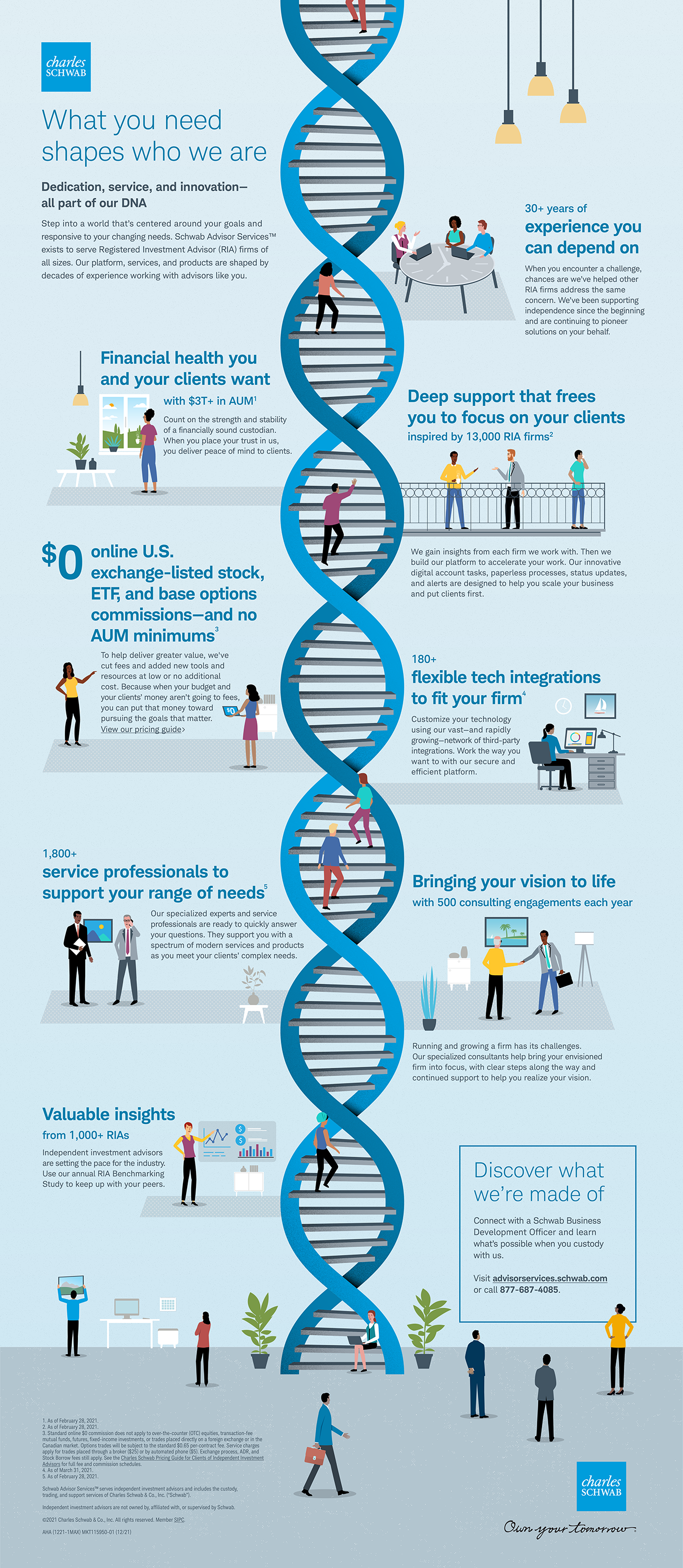Why Schwab Infographic | illustration and layout