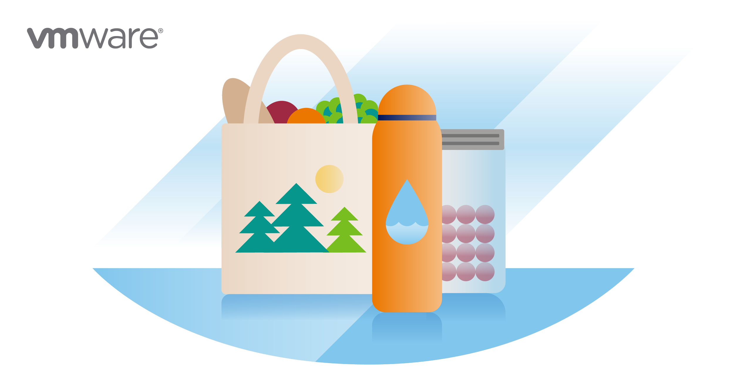 VMware Waste Reduction graphic for Earth Day social posts