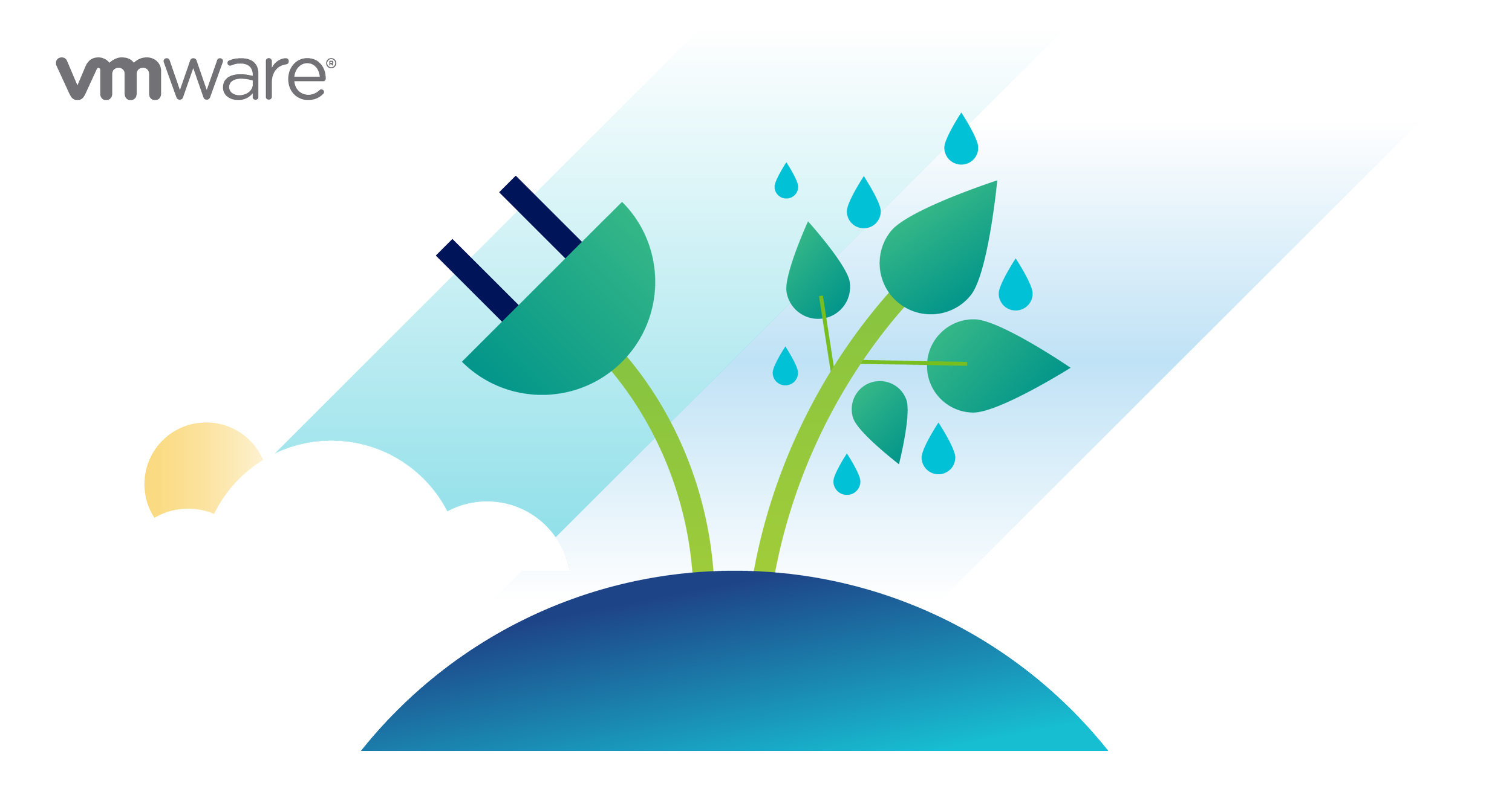 VMware Renewable Energy graphic for Earth Day social posts