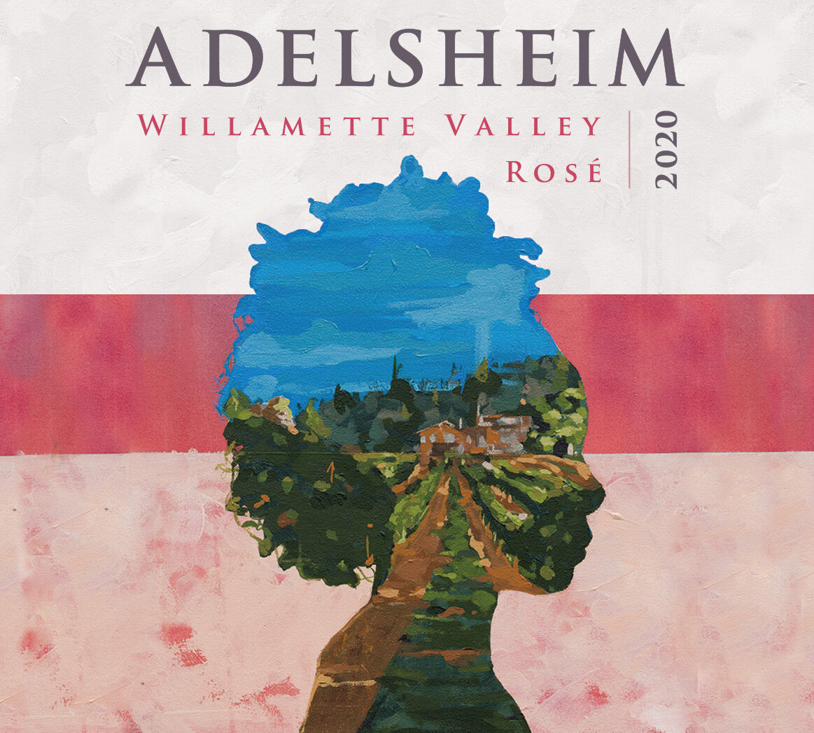 Adelsheim 2020 Artist Series Rosé front label