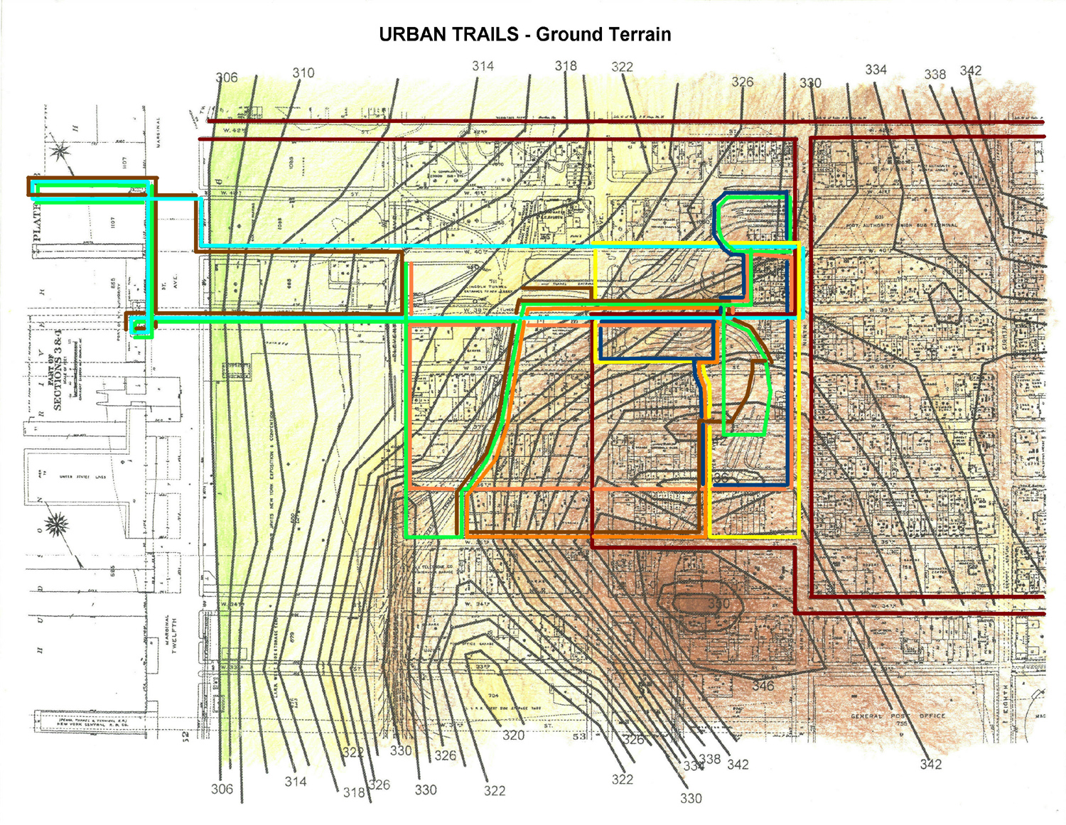  Urban Trail network on Ground Terrain 