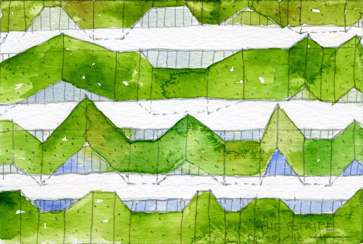  Green Terrain, Striped 
