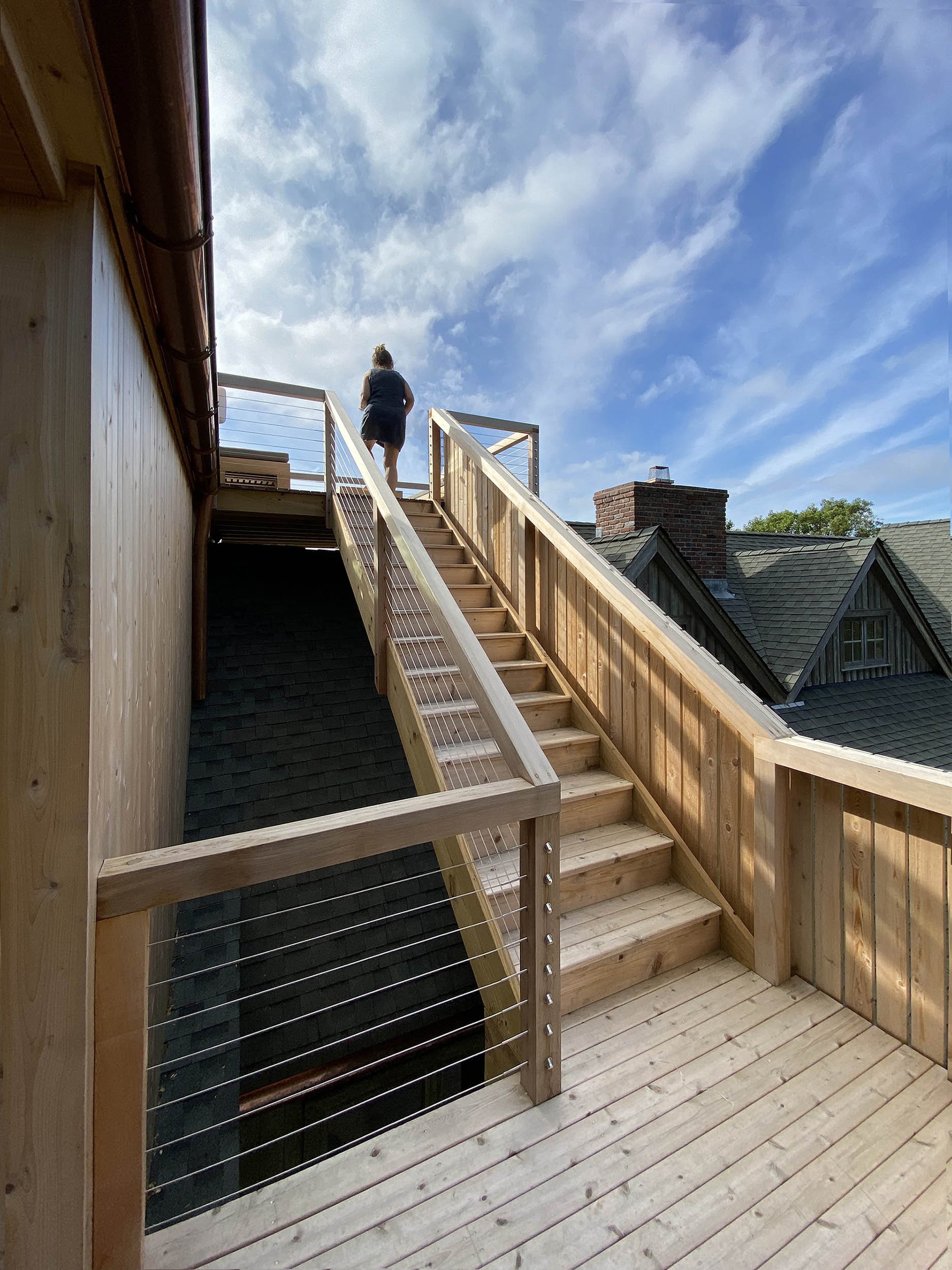  Staircase up to the Deck-on-Ridge 