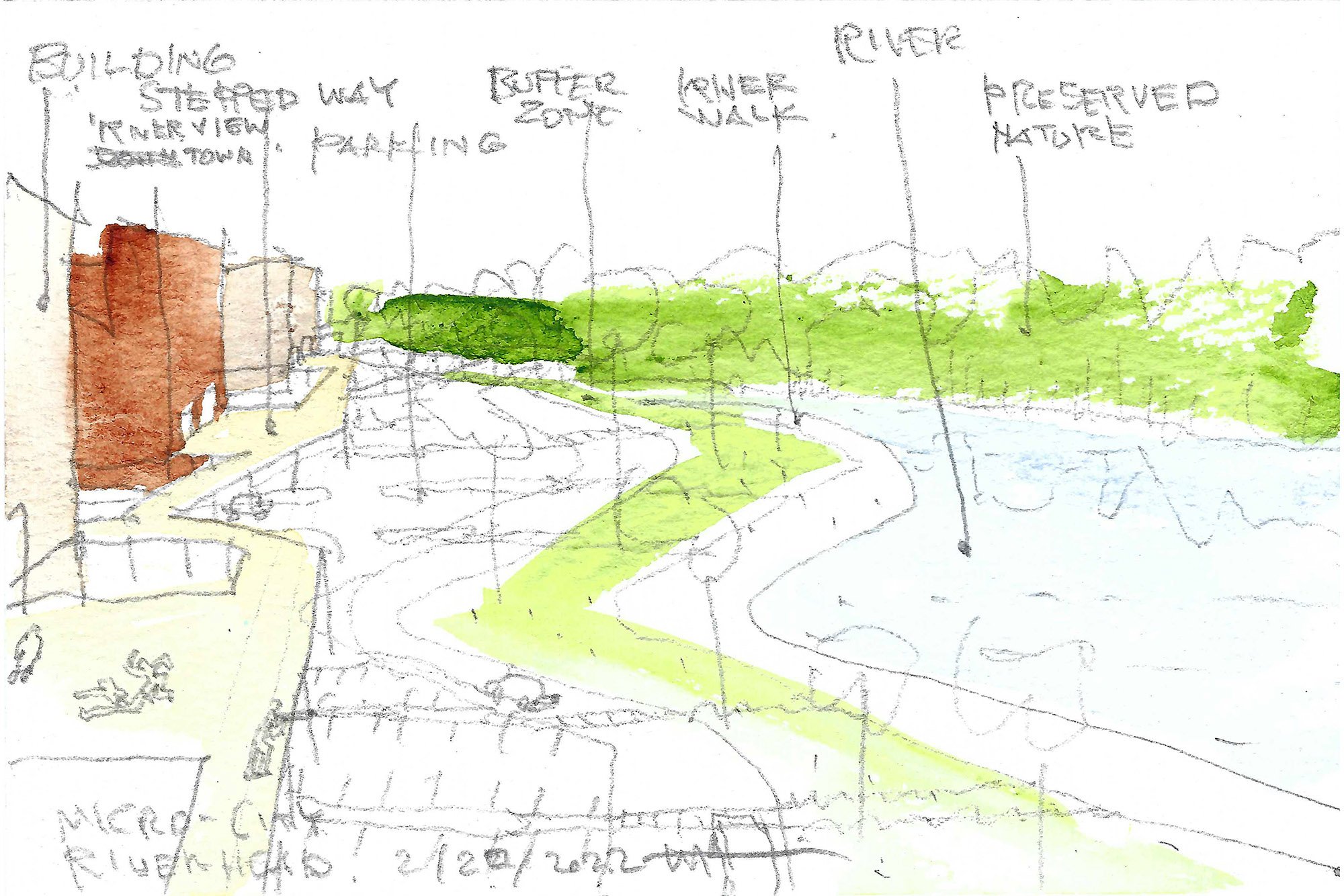  Single sided Micro City applied on Riverhead Downtown: “River view Terrace”. 