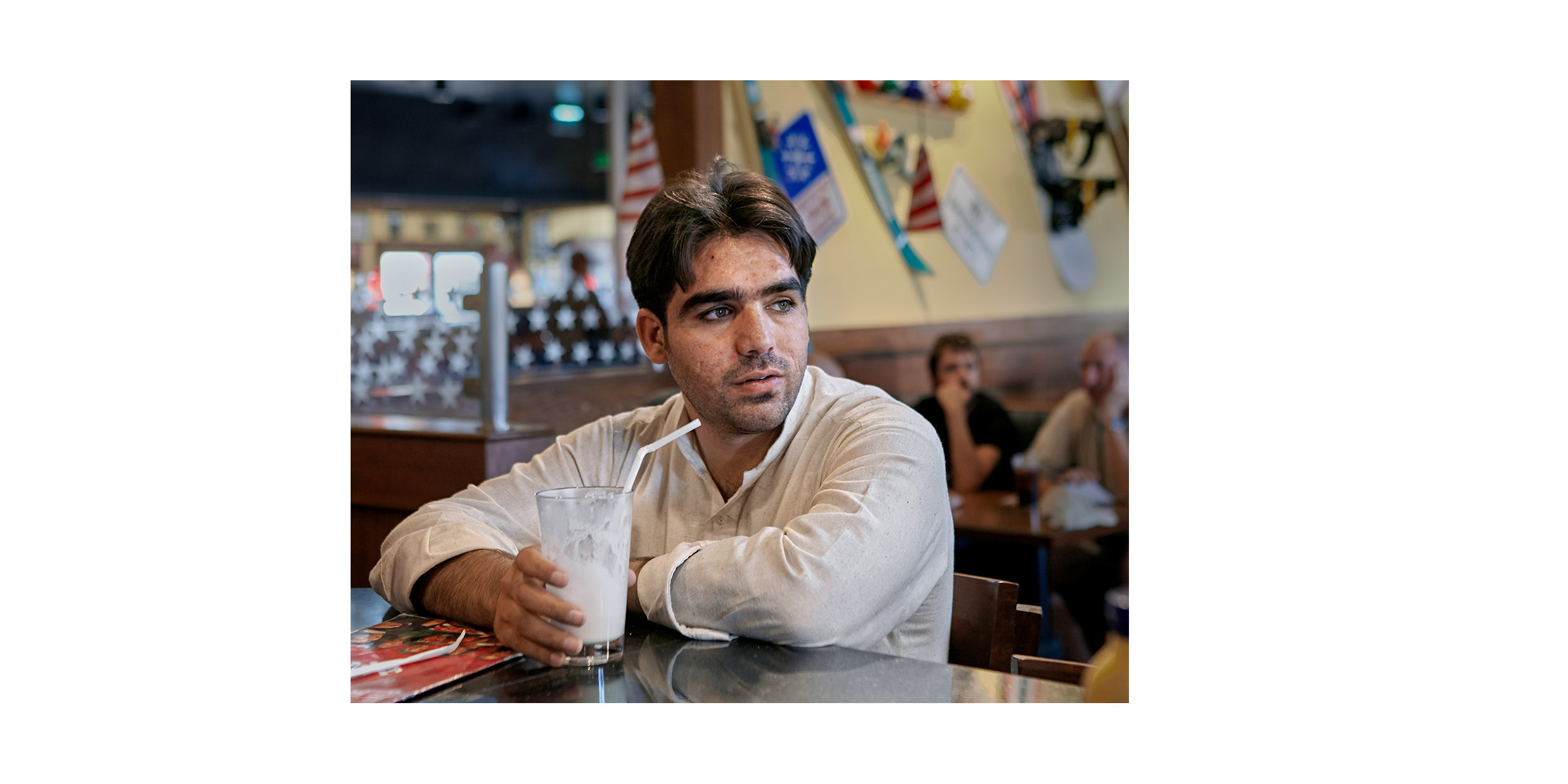  Afghan interpreter, TGI Fridays, Kandahar Airfield 