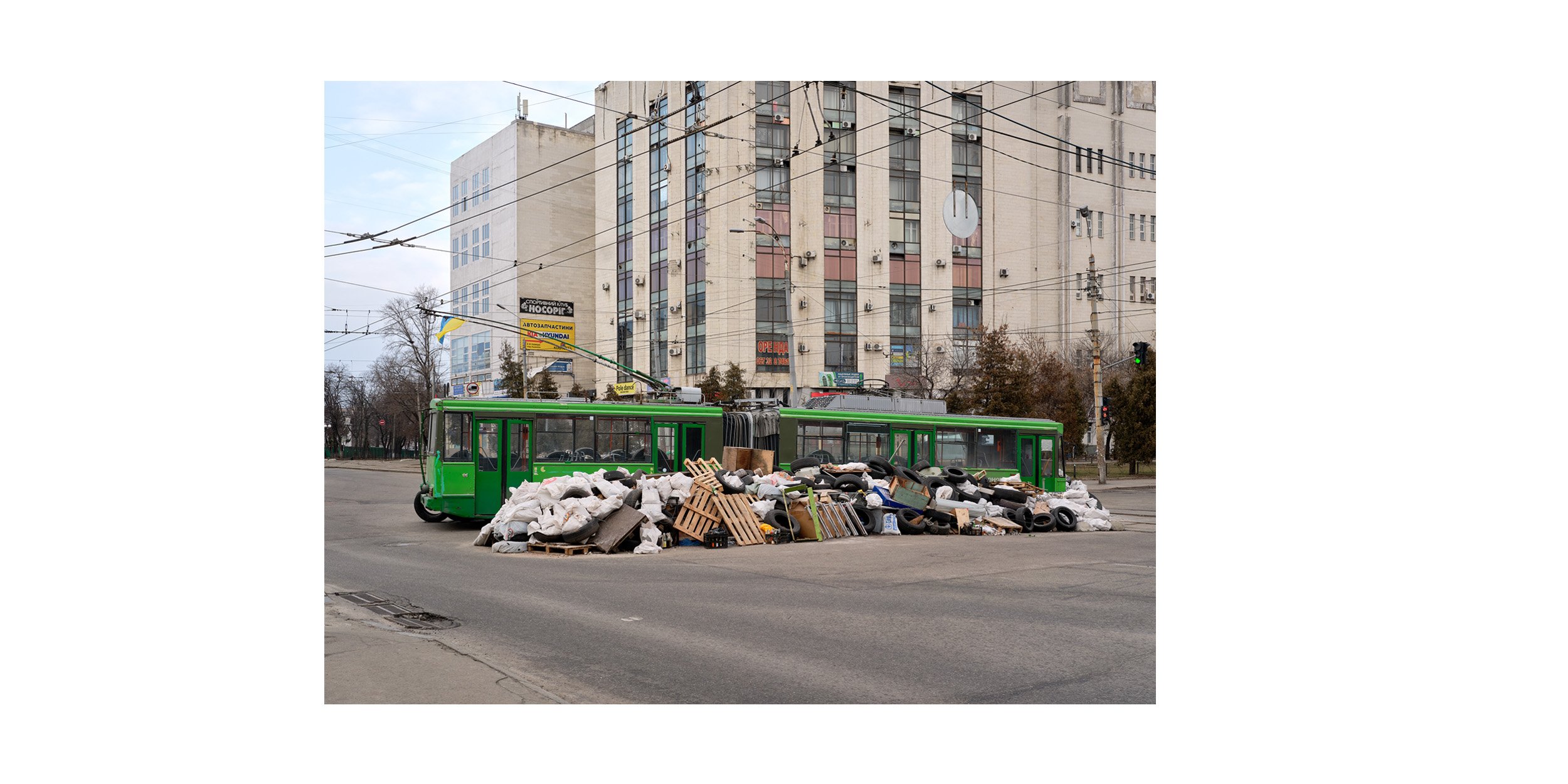  Road block, Kyiv, Ukraine 