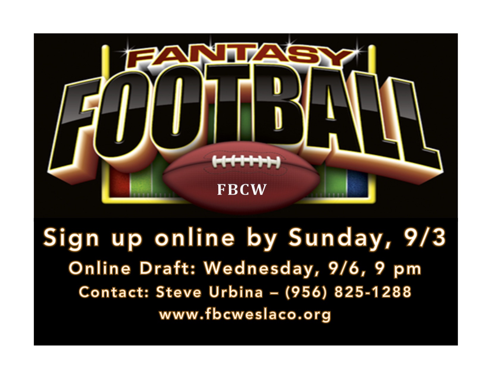 First Baptist Church Weslaco—Fantasy Football