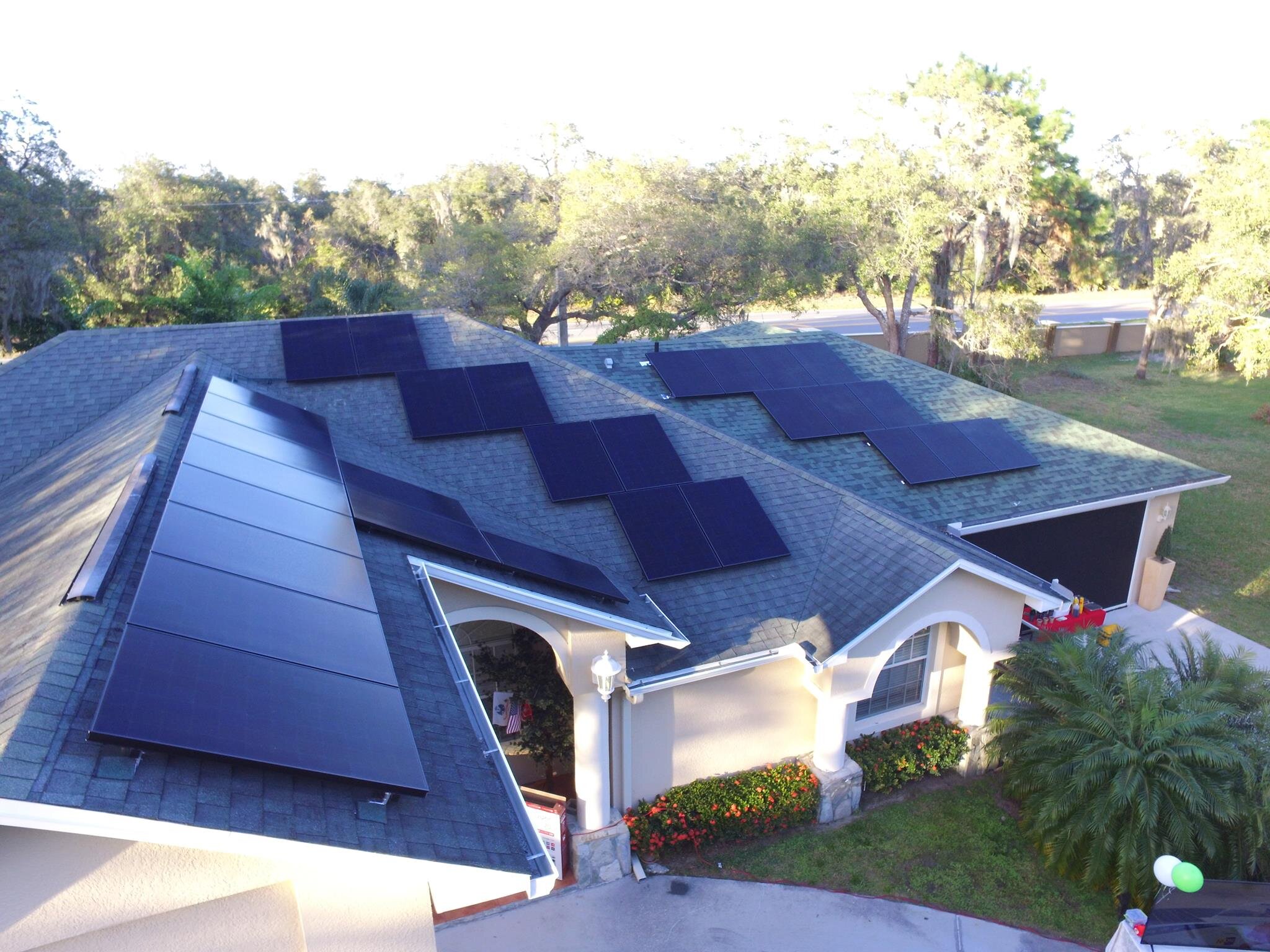 Solar Panels on Home 
