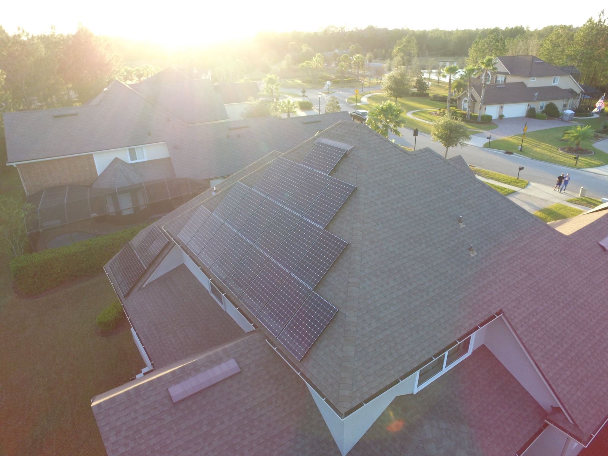 Residential Solar Panels on Roof
